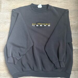 Vintage San Fransisco 49ers Black Crewneck sz XL